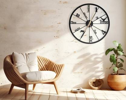 DECORILA Analog 40 cm X 40 cm Wall Clock