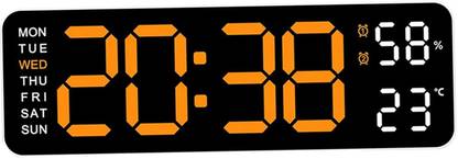 Harvic Digital 12 cm X 38 cm Wall Clock