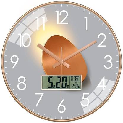 Star Work Analog-Digital 12 cm X 17 cm Wall Clock