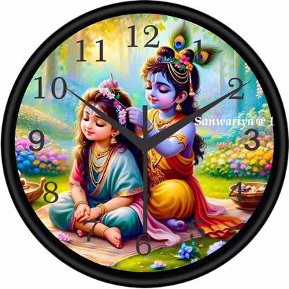 Sanwariya Crafts Analog 25 cm X 25 cm Wall Clock