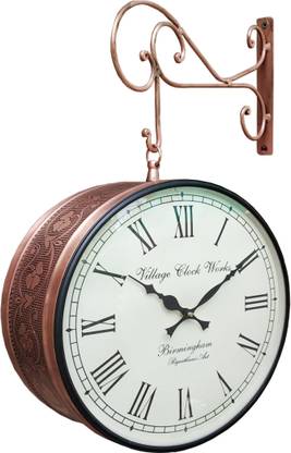 Rajasthani Arts Analog 27 cm X 13 cm Wall Clock