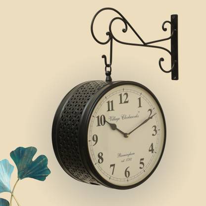 Vedas Analog 20.3 cm X 20.3 cm Wall Clock