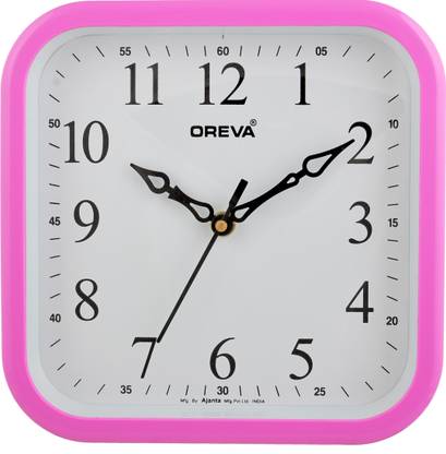 OREVA एनालॉग 20 cm X 20 cm दीवार घड़ी