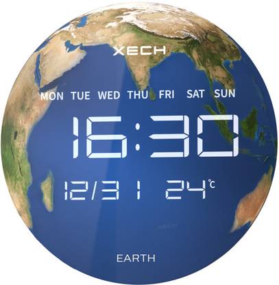 xech Digital 31.5 cm X 31.5 cm Wall Clock