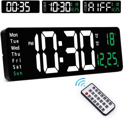 SKYBUCKET Digital 12 cm X 38 cm Wall Clock