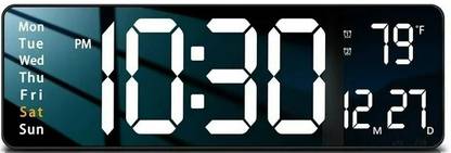 SZELAM Digital 12 cm X 38 cm Wall Clock
