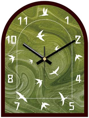 AshandRoh Analog 30 cm X 23 cm Wall Clock
