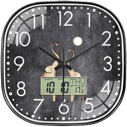 WHISKET Digital 30 cm X 30 cm Wall Clock
