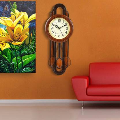 Attractionz Analog 52 cm X 20 cm Wall Clock