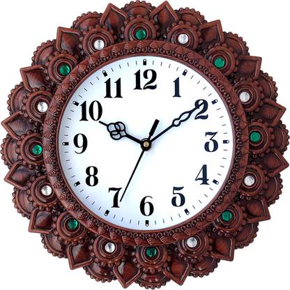 Factorywala Analog 26 cm X 26 cm Wall Clock