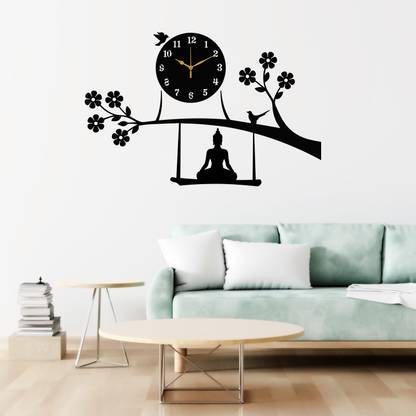 Yamizen Analog 43 cm X 68 cm Wall Clock