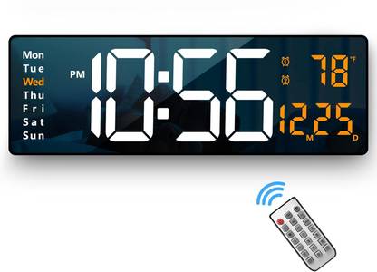 saysha Digital 13 cm X 38.06 cm Wall Clock