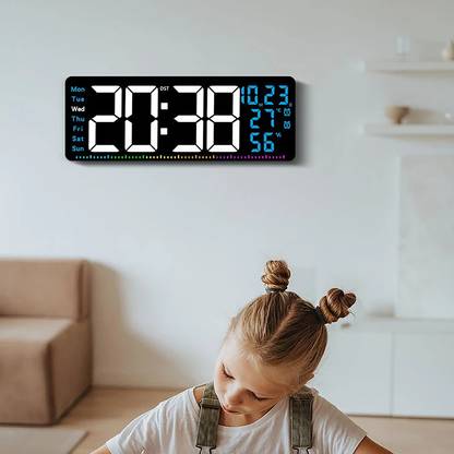 JETSYNC Digital 15.5 cm X 42 cm Wall Clock