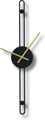 RAP CREATION Nordic Minimalist Gold Needle Metal Wall Clock for Home and Office