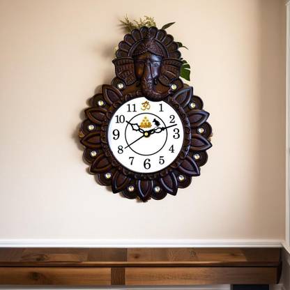 GrabBasket Analog 29 cm X 22 cm Wall Clock