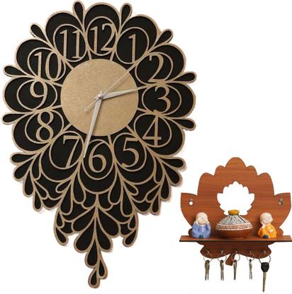 Shadow Analog 48 cm X 32 cm Wall Clock