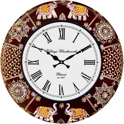 Royals Cart Analog 45 cm X 45 cm Wall Clock