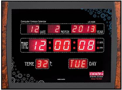 ORION Digital 39.6 cm X 29.6 cm Wall Clock