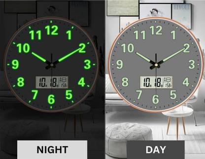 WHISKET Digital 30 cm X 30 cm Wall Clock