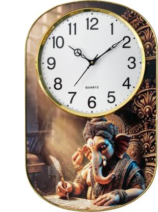 Masstone Analog 48 cm X 32.5 cm Wall Clock