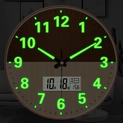 SHOPIVAAN Analog-Digital 29.5 cm X 29.5 cm Wall Clock
