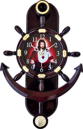 Gangaram creation Analog 35 cm X 26 cm Wall Clock