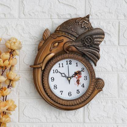 SUJ Analog 28 cm X 25 cm Wall Clock
