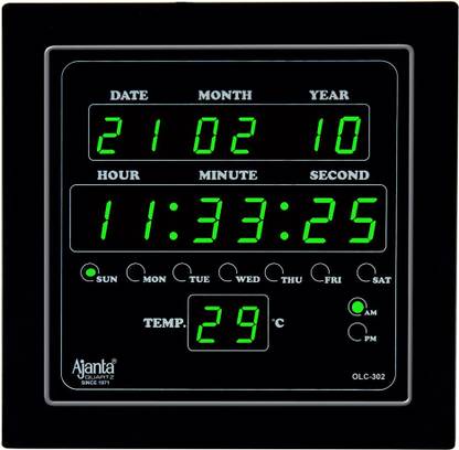AJANTA Digital 25.4 cm X 25.4 cm Wall Clock