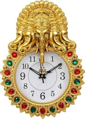 PG WORLD Analog 33 cm X 24 cm Wall Clock