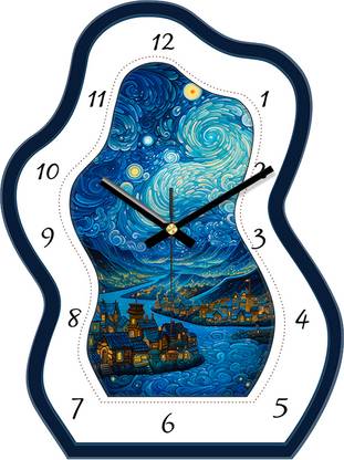 AshandRoh Analog 30 cm X 23 cm Wall Clock