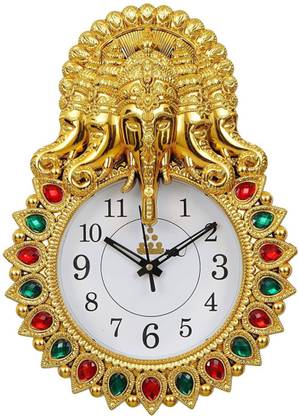 GrabBasket Analog 33 cm X 24 cm Wall Clock