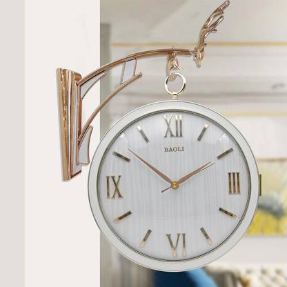Deco Dual Analog 45 cm X 44 cm Wall Clock