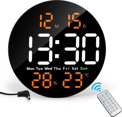 SZELAM Digital 25.5 cm X 25.5 cm Wall Clock