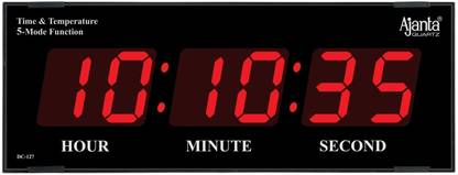 AJANTA Digital 18 cm X 38 cm Wall Clock