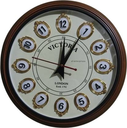 SF ENTERPRISES Analog 28 cm X 28 cm Wall Clock