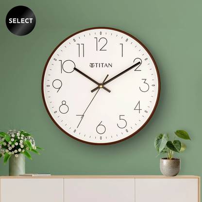 Titan Analog 30.5 cm X 30.5 cm Wall Clock