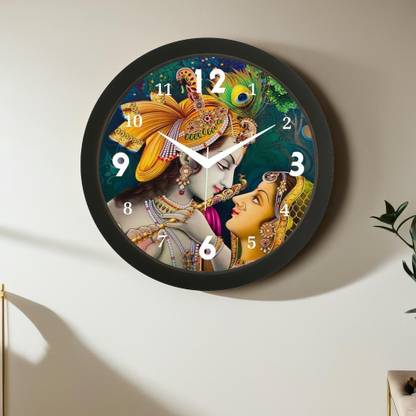 gs creation tan Analog 30 cm X 30 cm Wall Clock