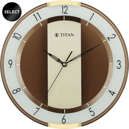 Titan Analog 33.8 cm X 33.8 cm Wall Clock
