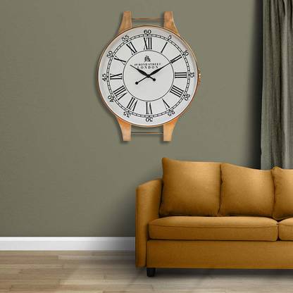 @Home by nilkamal Analog 92 cm X 71 cm Wall Clock
