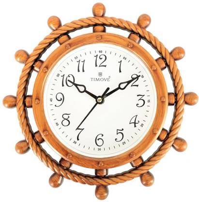 TIMOVE Analog 25.5 cm X 25.5 cm Wall Clock