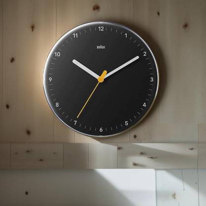 Braun Analog 23 cm X 23 cm Wall Clock