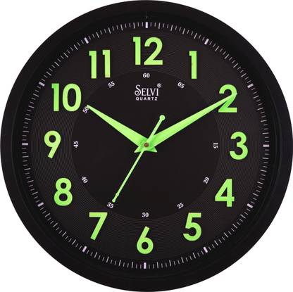 selvi time Analog 30 cm X 30 cm Wall Clock