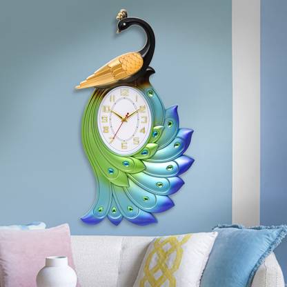 Att'z Analog 59 cm X 32 cm Wall Clock