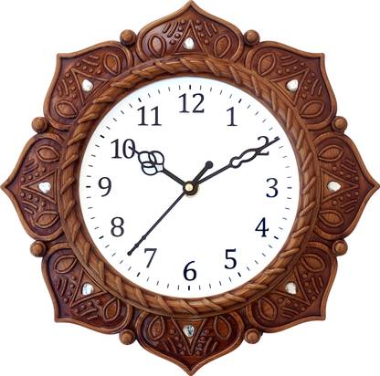 Shrijay Analog 26 cm X 26 cm Wall Clock