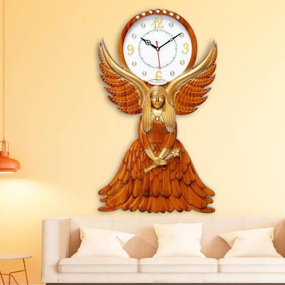 Att'z Analog 60 cm X 37 cm Wall Clock