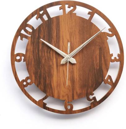 FITODA HUB Analog 28 cm X 28 cm Wall Clock