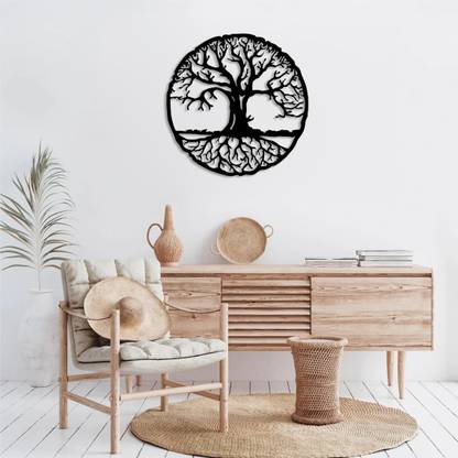 Trademubarak Tree of life metal wall art wall decor (Tree) metal tree Round tree sign