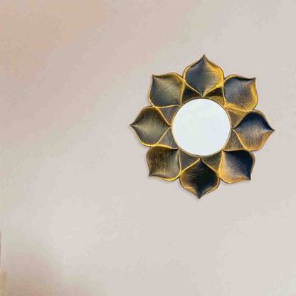 IZZHAAR Mirror Frame, Handicraft Mirror Frame, Round Wall Mirror