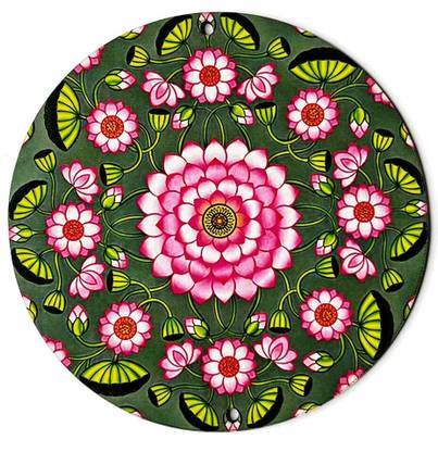 Craft Shop MDF Round Shaped Alekhan Design Base Cutout for Decorations Pack of 6