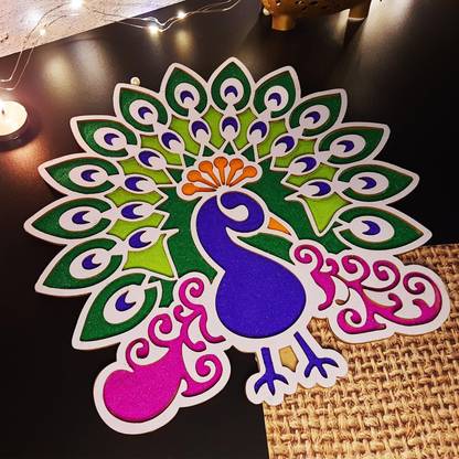 khavish Peacock Rangoli